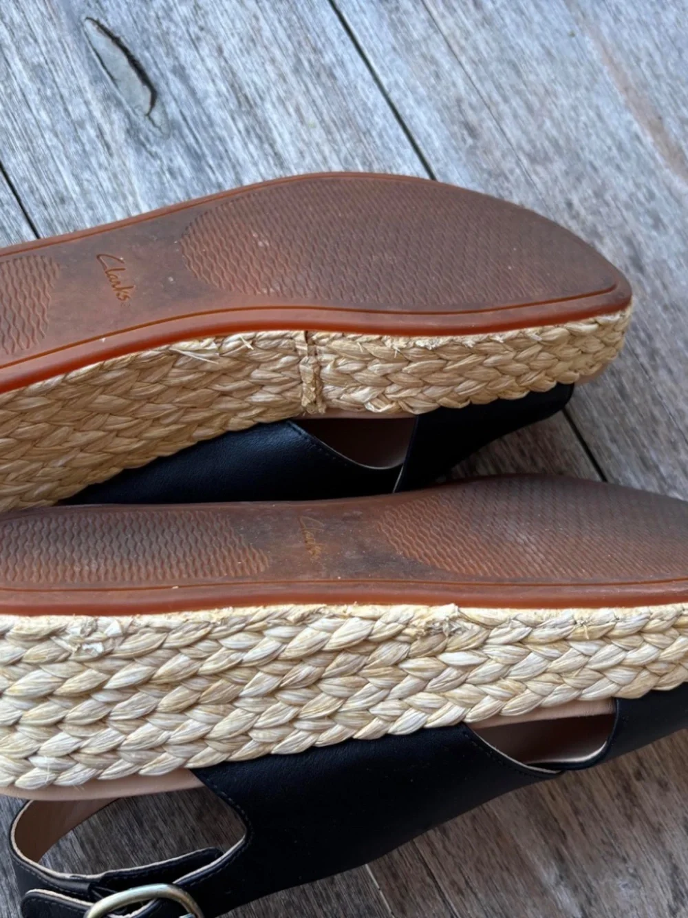 Clarke's Black Cross Over Sandel  Size US 8
